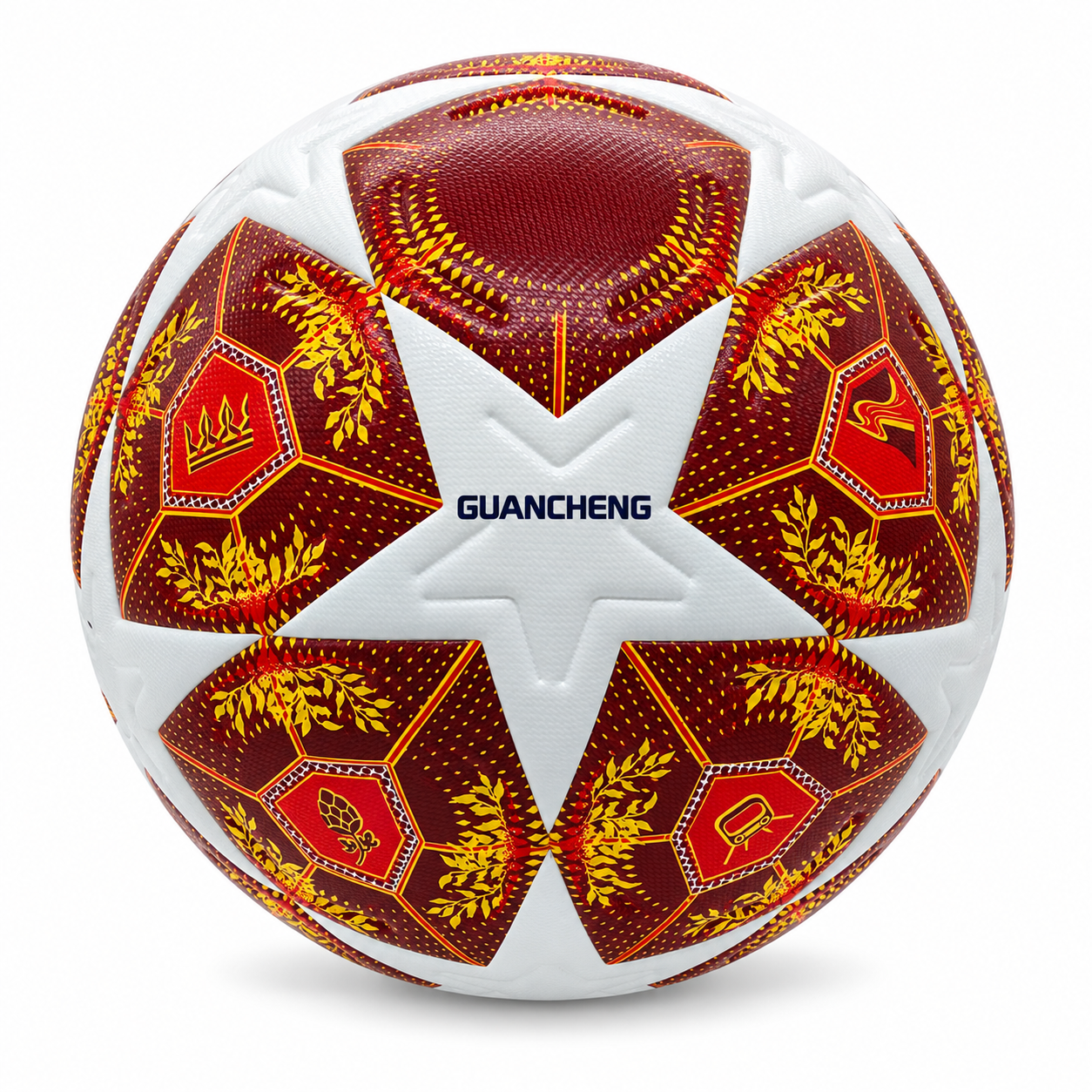 GUANCHENG Thermal Bonded PU Soccer Ball, Rubber Bladder, Durable Football for Indoor Outdoor Training Match - 图片 40