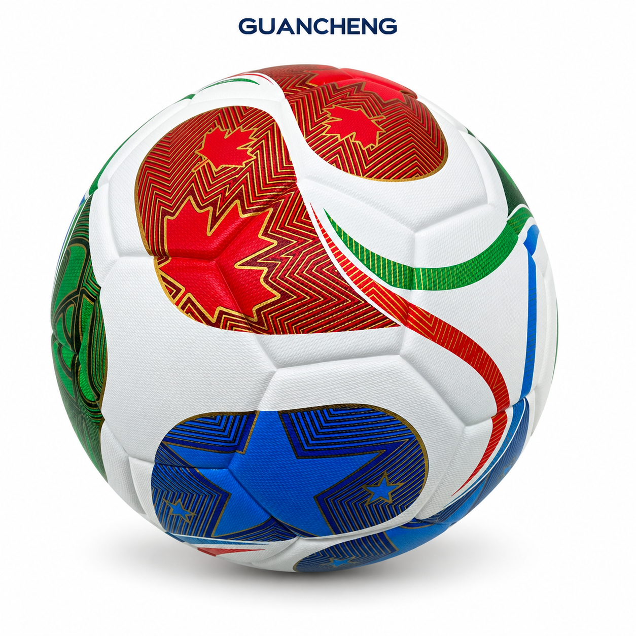 GUANCHENG Thermal Bonded PU Soccer Ball, Rubber Bladder, Durable Football for Indoor Outdoor Training Match - 图片 47