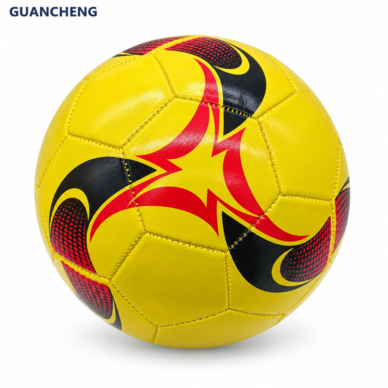 GUANCHENG Thermal Bonded PU Soccer Ball, Rubber Bladder, Durable Football for Indoor Outdoor Training Match - 图片 48