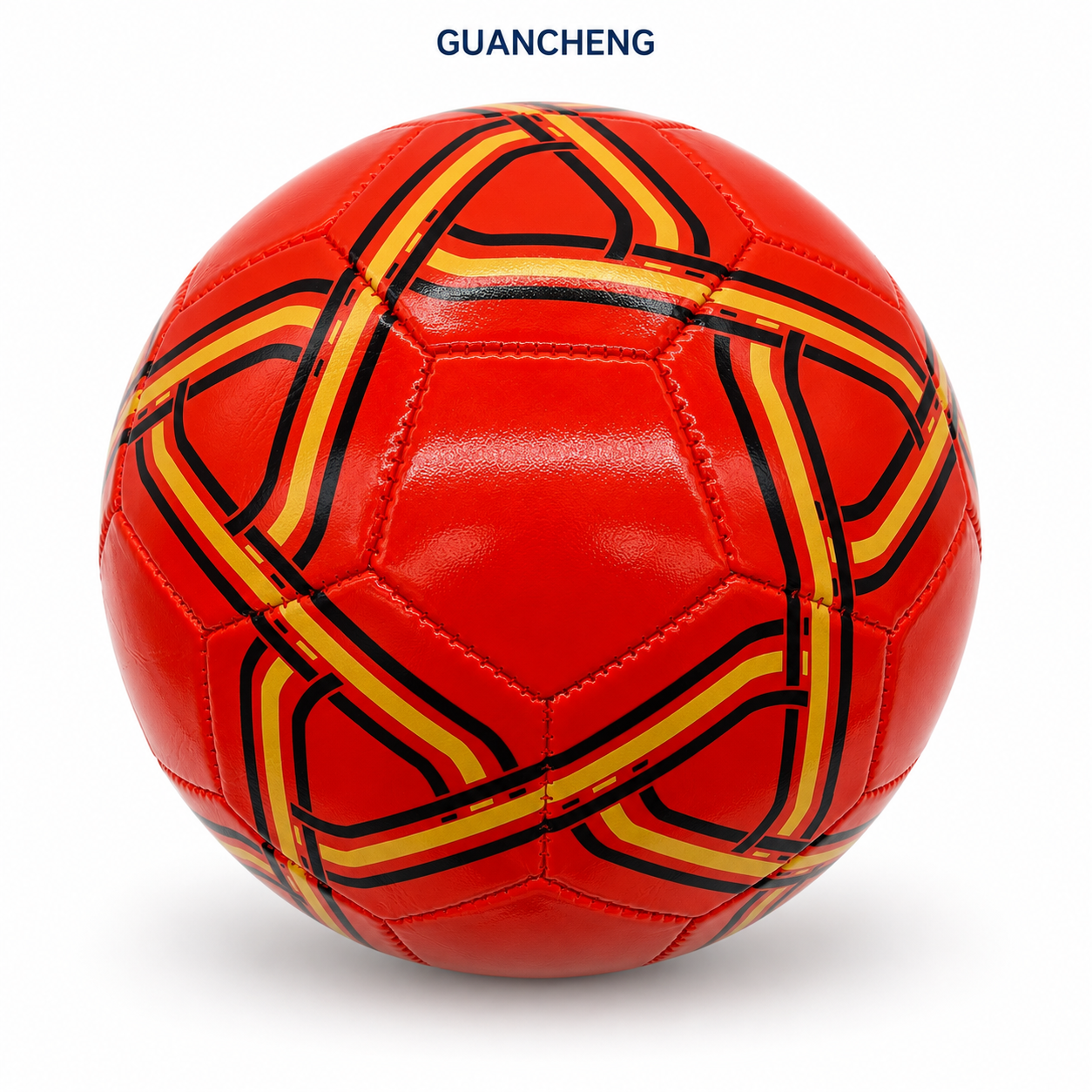 GUANCHENG Thermal Bonded PU Soccer Ball, Rubber Bladder, Durable Football for Indoor Outdoor Training Match - 图片 51