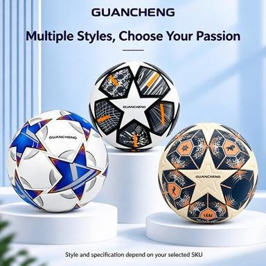 Champions League Style Football, World Cup Thermal Bonded Thickened Soccer Ball, Size 5 for Kids, Adults & Students, Professional Match Football, Customizable - 图片 2