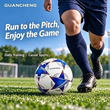 Champions League Style Football, World Cup Thermal Bonded Thickened Soccer Ball, Size 5 for Kids, Adults & Students, Professional Match Football, Customizable - 图片 3